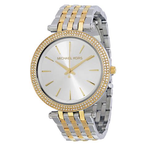 michael kors ladies two tone watch|Michael Kors darci watch 26mm.